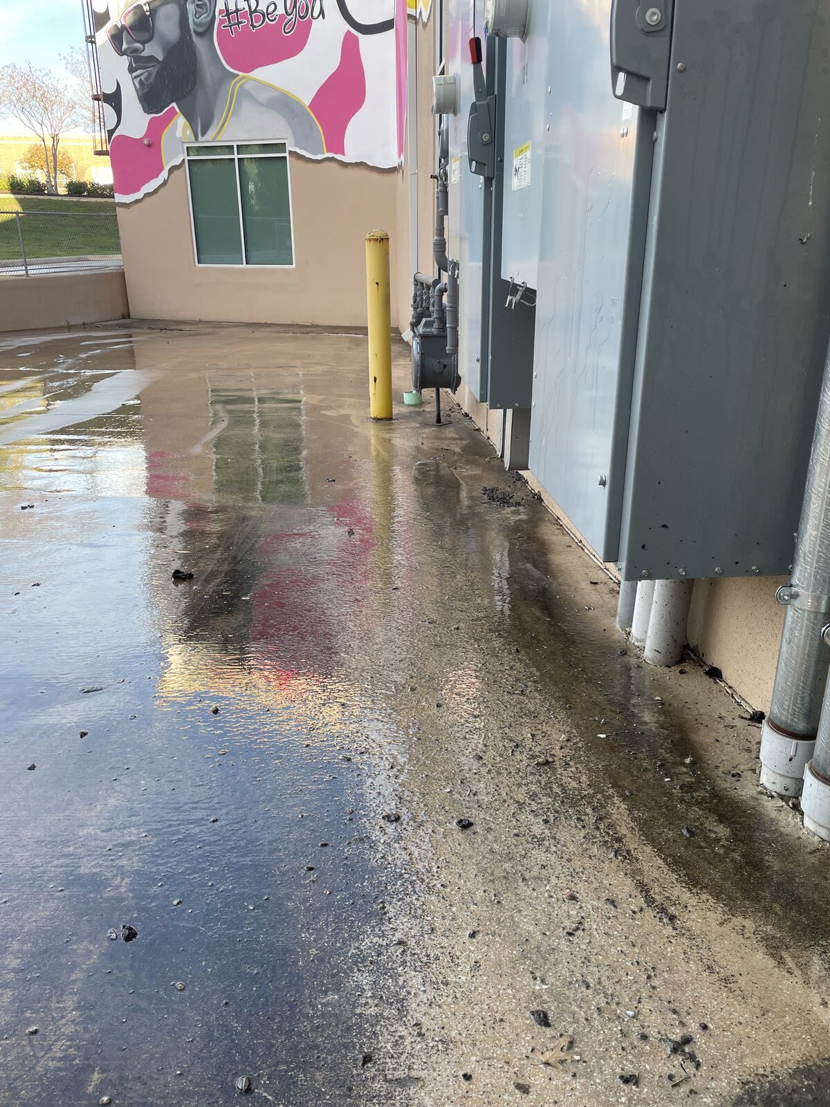 Commercial walkway — before