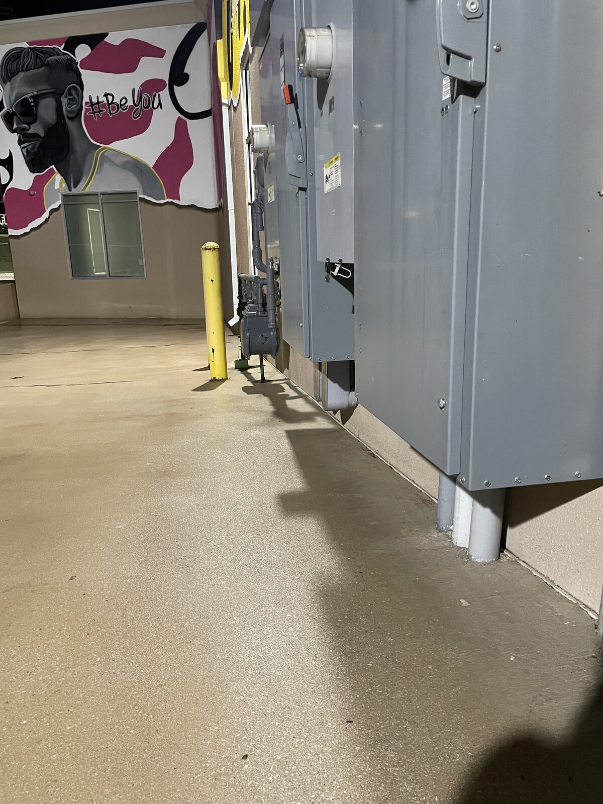 After: cleaned commercial exterior with bright concrete